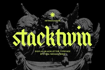 Stackwin Font: a Bold Modern Typeface for Creative Projects