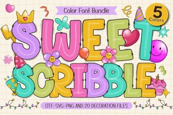 Sweet Scribble Font: Playful Handwritten Style for Creative Projects