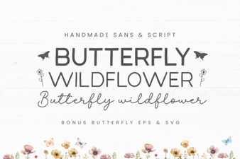 Butterfly Wildflower Font - Free Sans Serif Font Download