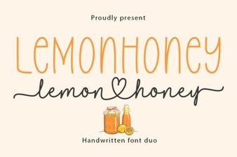Lemonhoney Duo Font: a Playful Pairing for Creative Designs