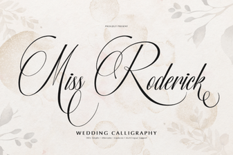 Miss Roderick Font: a Stylish Script for Creative Projects